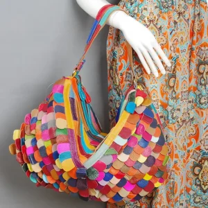 Caerlif casual Women Leather Handbags Shoulder Crossbody Bags Genuine Leather Bag Bolsas ladies tote bag colorful hobo bag