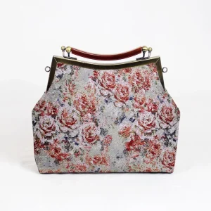 Chain Strap Fringe Women's Handbags Chocolate Top Handle Bag NEW Vintage Flowers Designer Lock Shell Bags